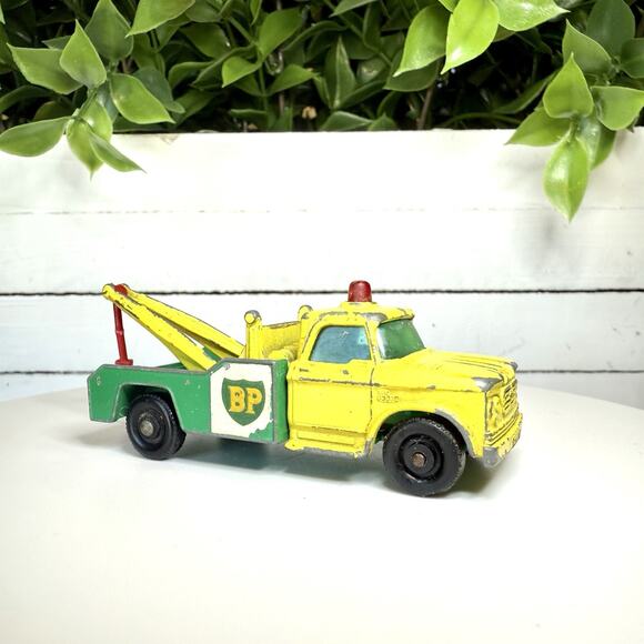 Vintage Lesney Matchbox Lot of 3  BP Vehicles Tanker & Tow Truck Diecast England - Picture 2 of 5